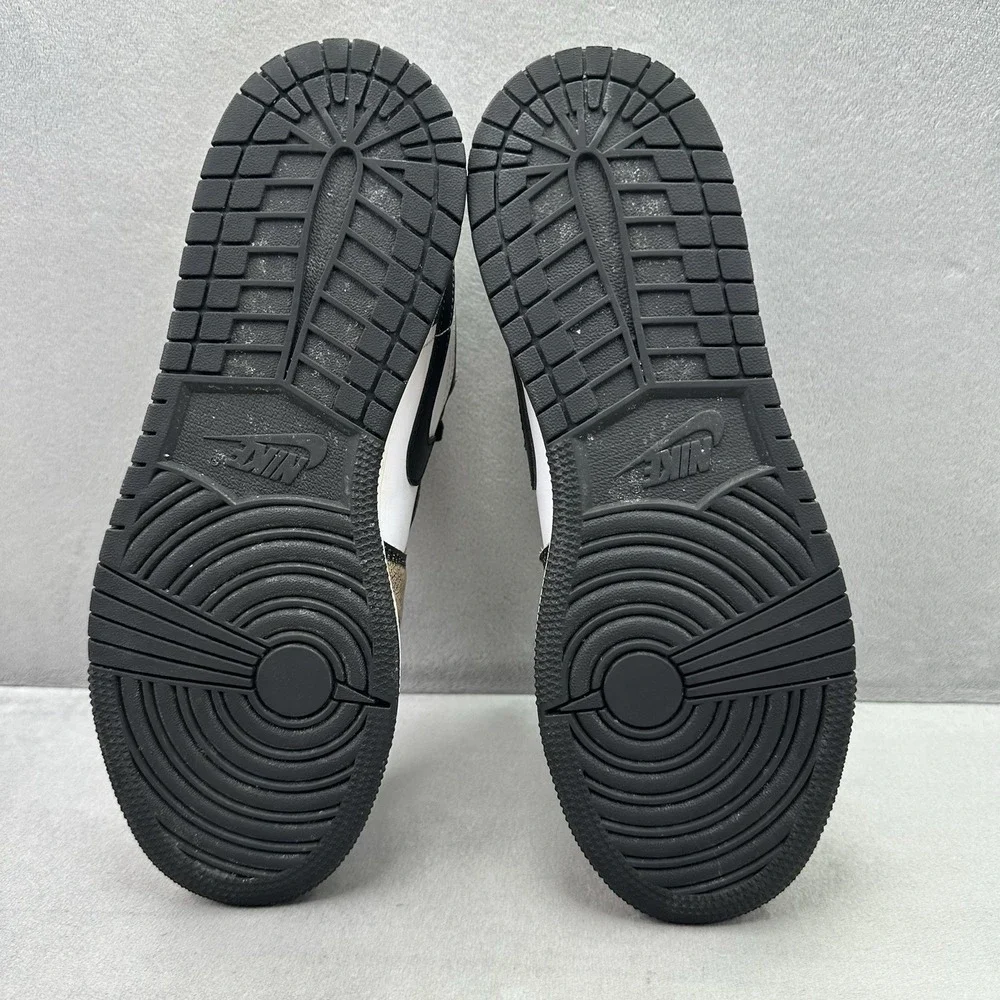 Size 7Y / Womens 8.5 Nike Air Jordan 1 Low SE Wear-Away Shoes Black / Tie-Dye - Picture 7 of 8